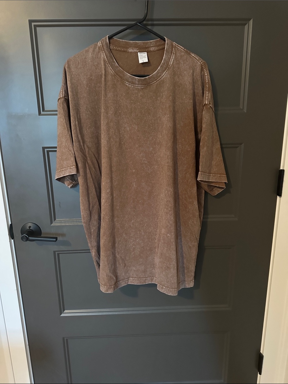 Oversized Washed Brown T-Shirt